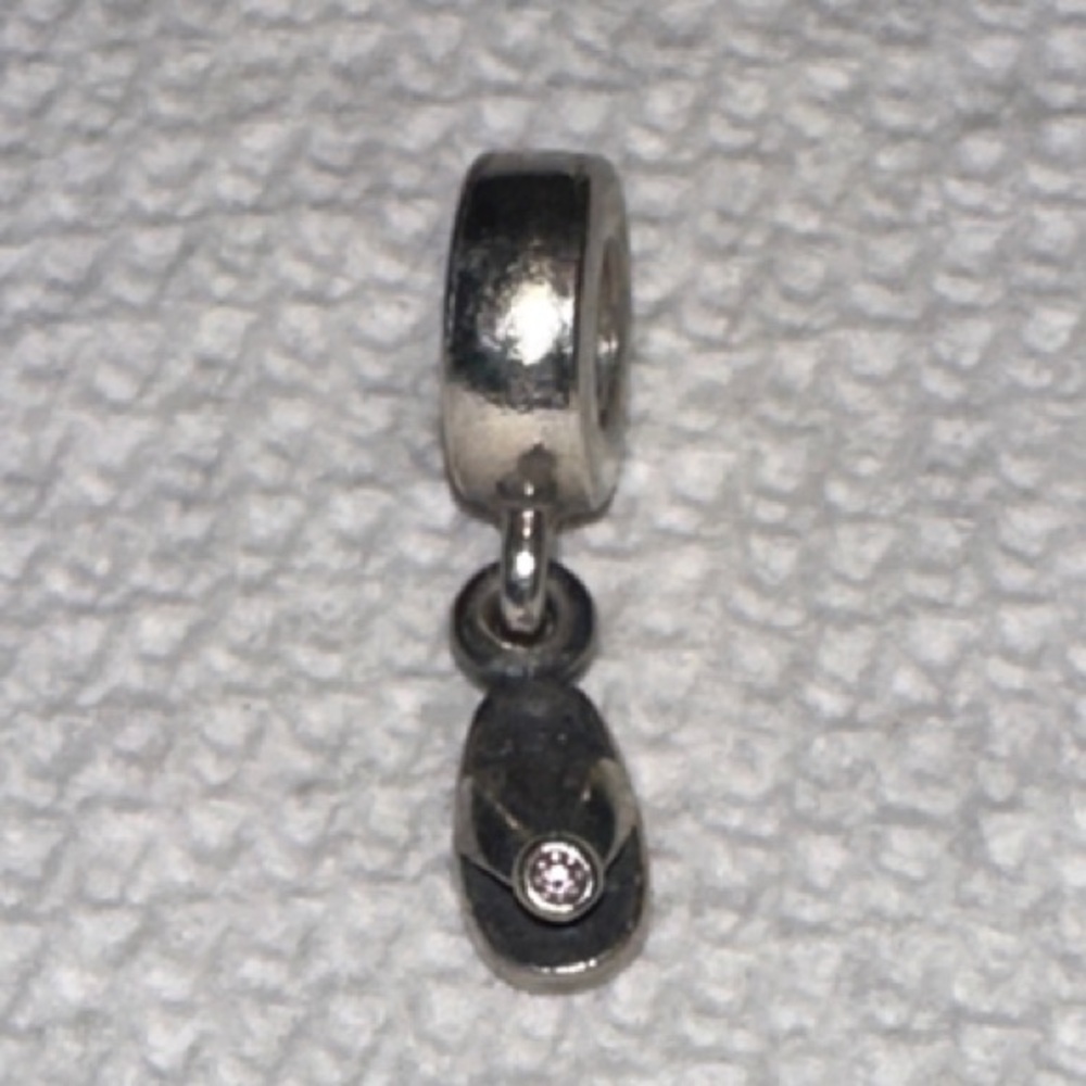 PANDORA DANGLE PURPLE FLIP FLOP CHARM BEAD